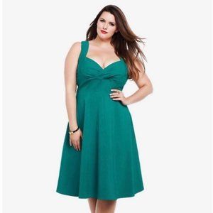 Torrid | Teal Retro Chic Dress